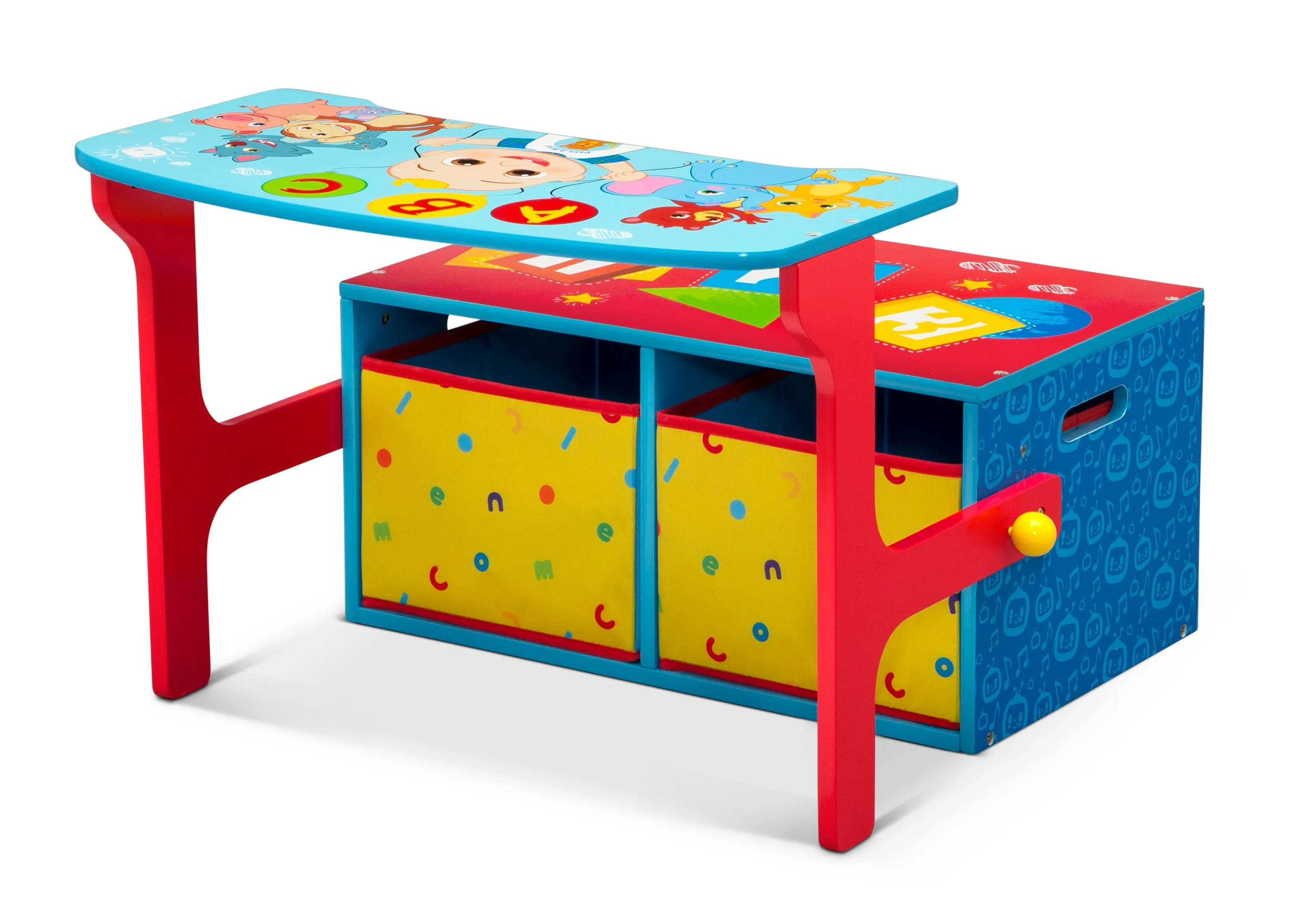 CoComelon 2-in-1 Activity Bench and Desk Babykids_Delta Children_Toy Storage & Bookshelves