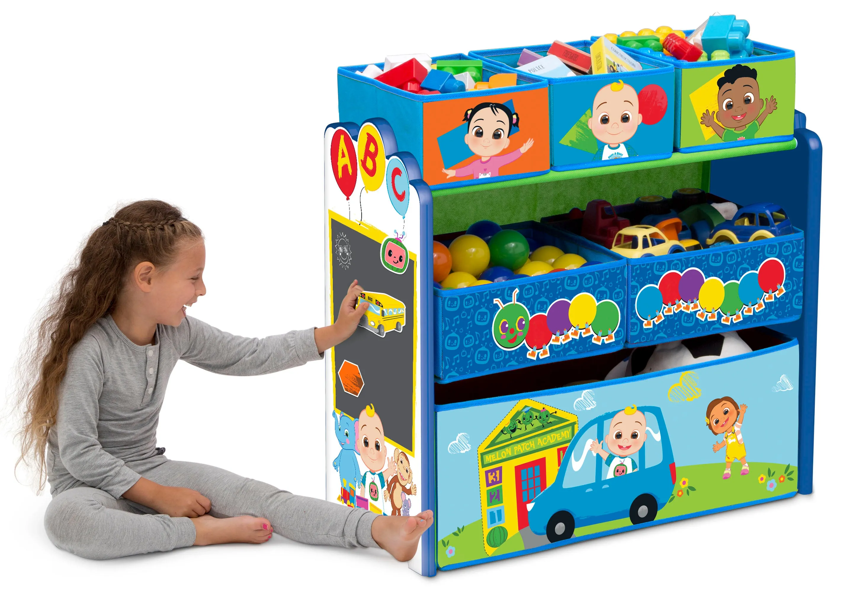CoComelon 6 Bin Design and Store Toy Organizer Babykids_Delta Children_Toy Storage & Bookshelves