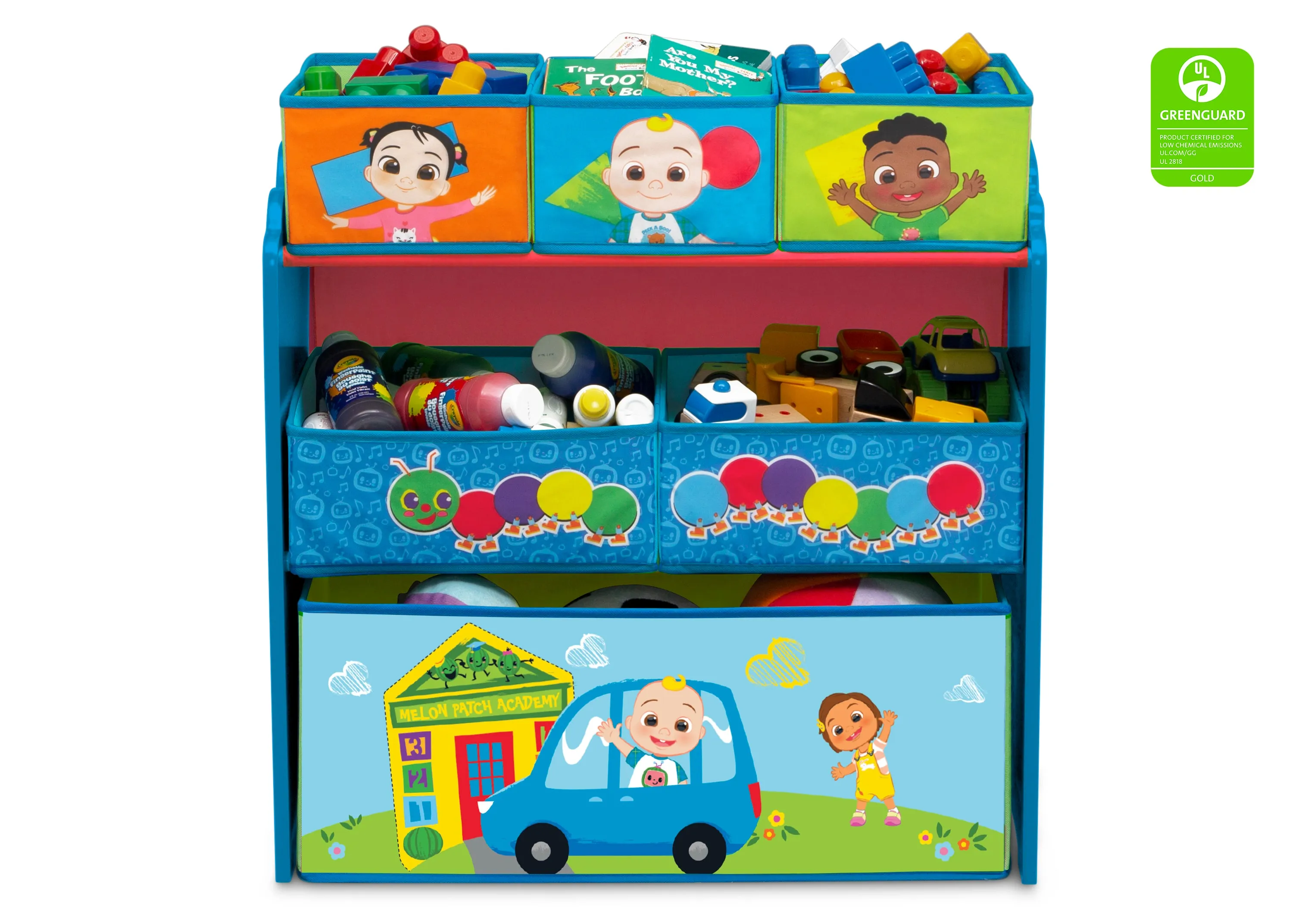 CoComelon 6 Bin Design and Store Toy Organizer Babykids_Delta Children_Toy Storage & Bookshelves