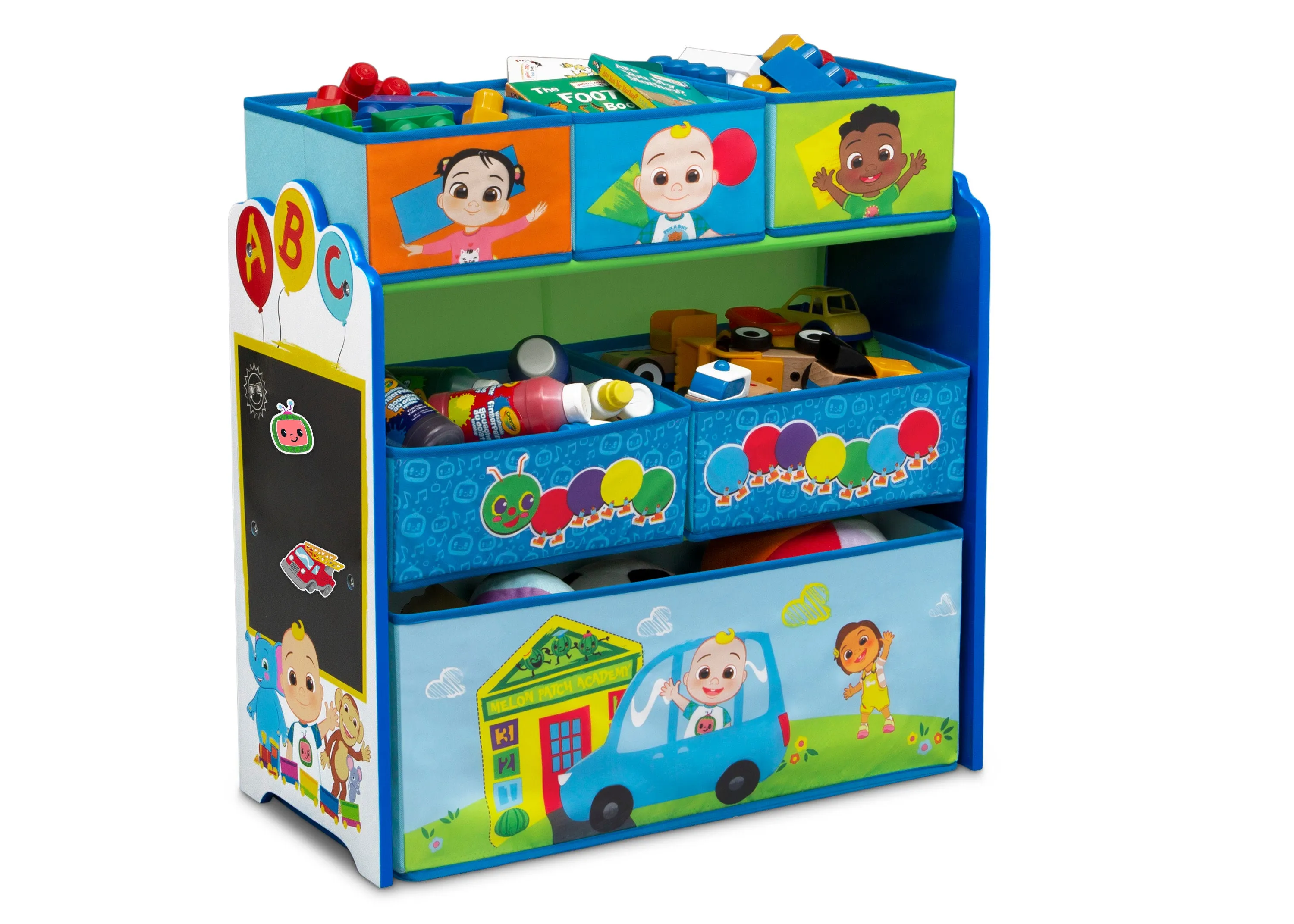 CoComelon 6 Bin Design and Store Toy Organizer Babykids_Delta Children_Toy Storage & Bookshelves