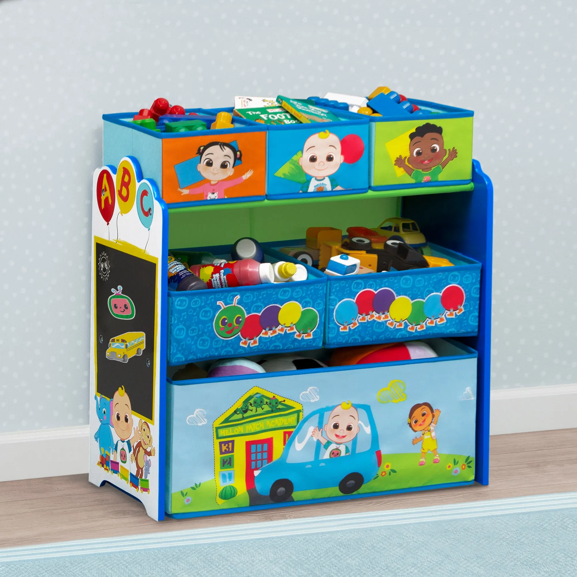 CoComelon 6 Bin Design and Store Toy Organizer Babykids_Delta Children_Toy Storage & Bookshelves
