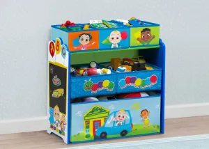 CoComelon 6 Bin Design and Store Toy Organizer Babykids_Delta Children_Toy Storage & Bookshelves