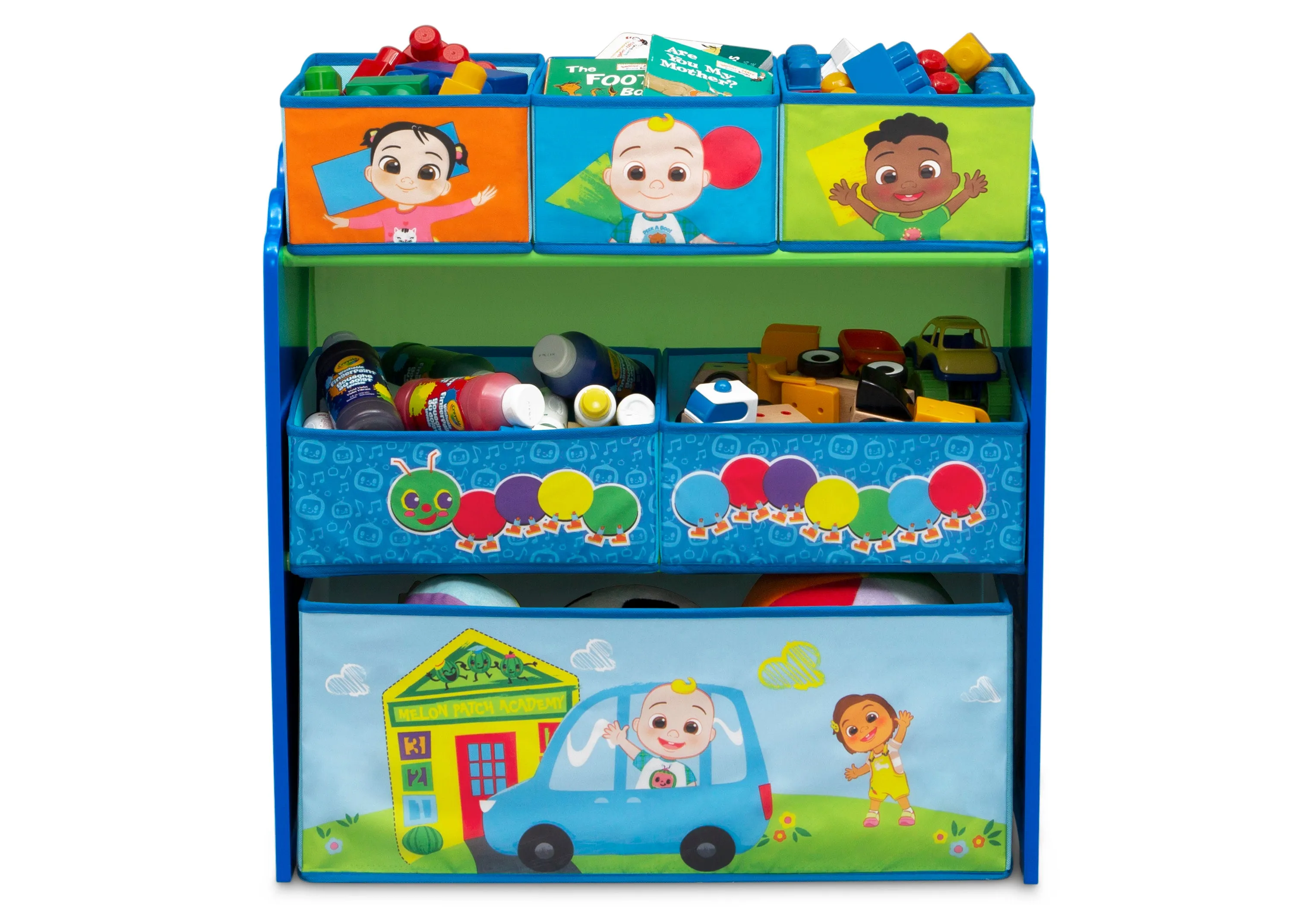 CoComelon 6 Bin Design and Store Toy Organizer Babykids_Delta Children_Toy Storage & Bookshelves