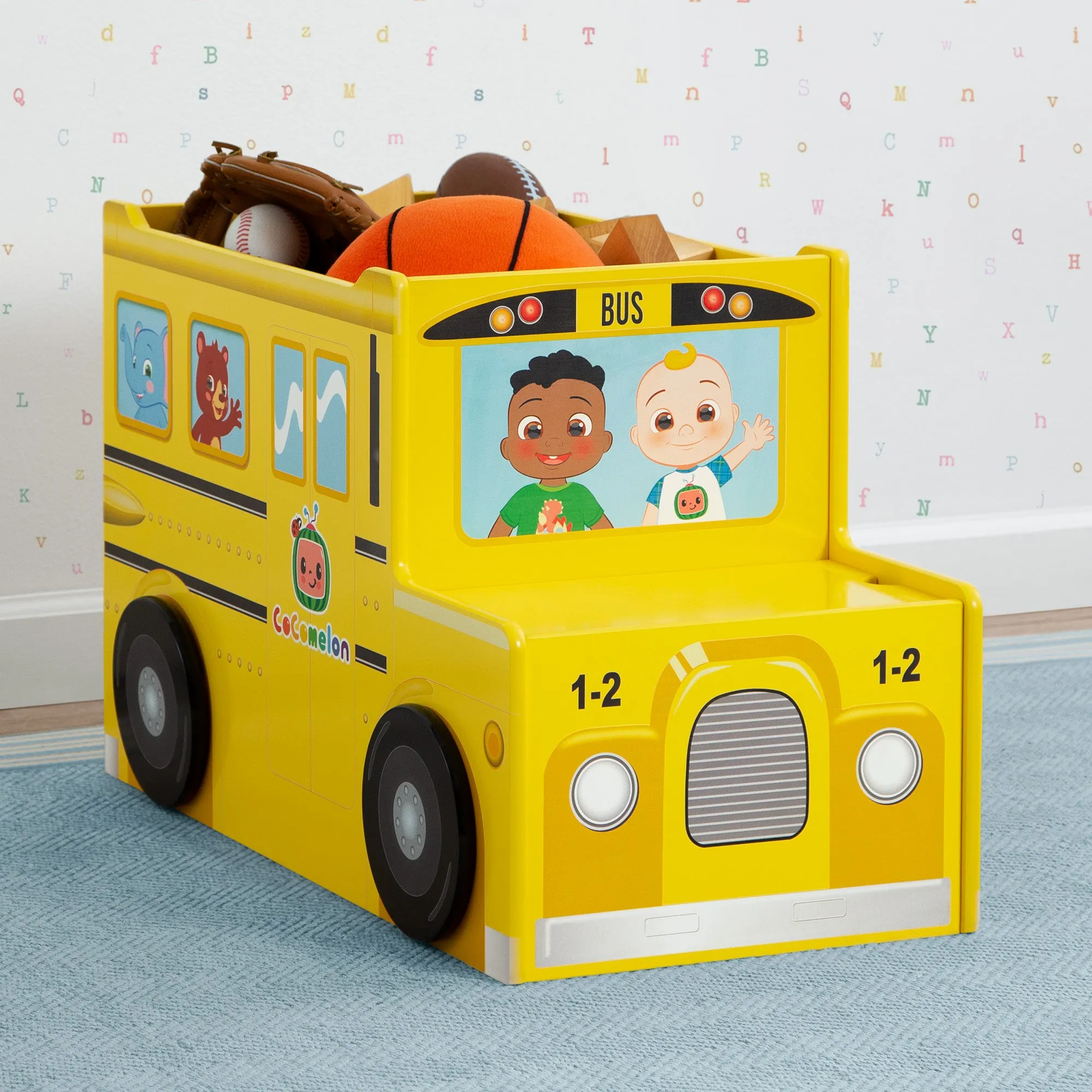CoComelon School Bus Toy Box Babykids_Delta Children_Toy Storage & Bookshelves