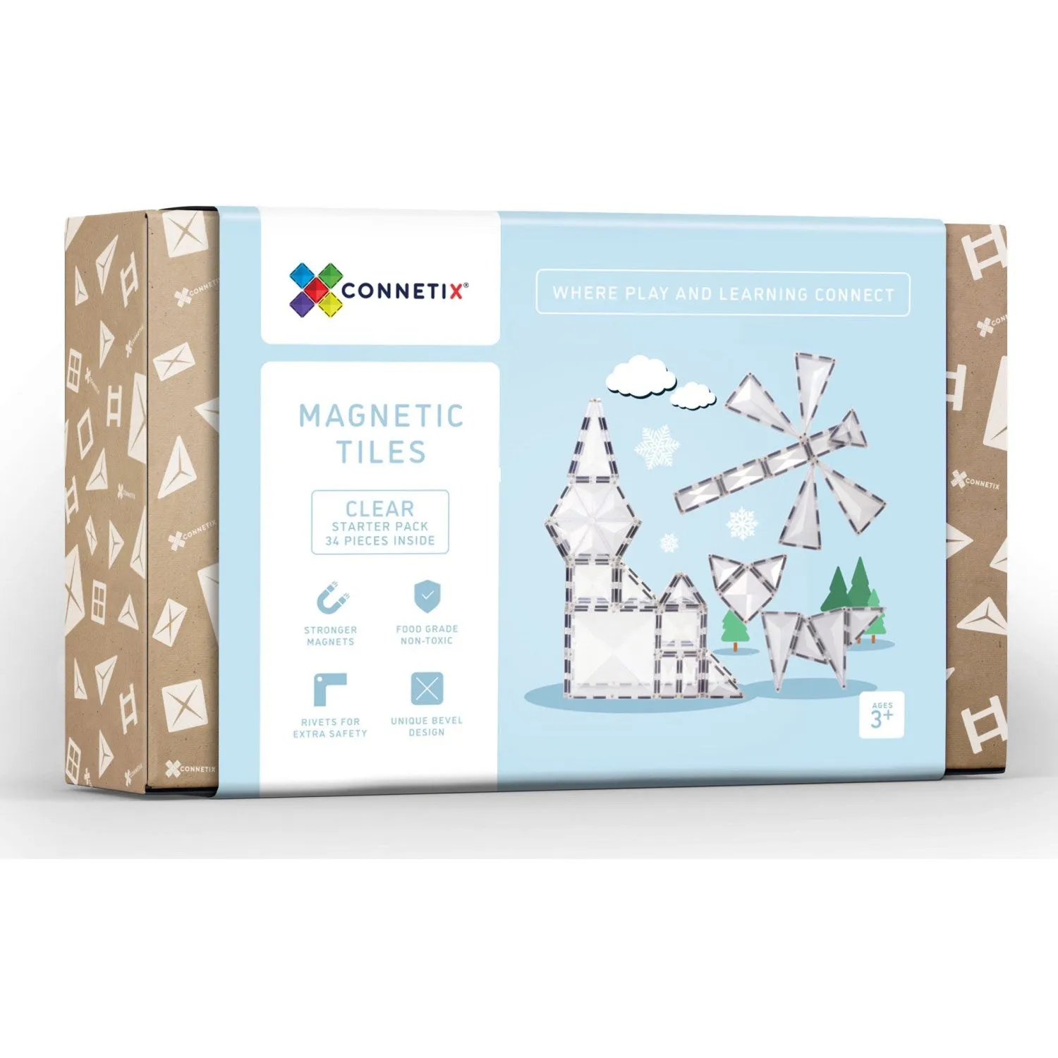 Connetix Clear Starter Pack 34 Pieces