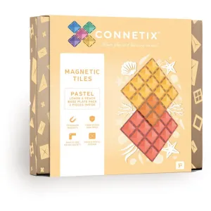Connetix Pastel Lemon & Peach Base Plate 2 Pieces