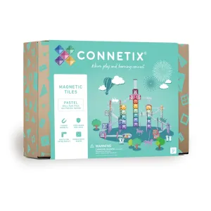 Connetix Tiles - 106 Piece Pastel Ball Run Pack