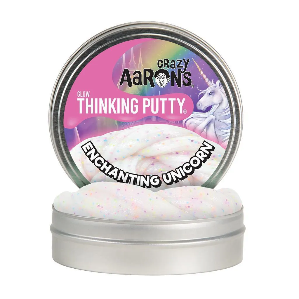 Crazy Aaron's Toys Glow Thinking Putty - Enchanting Unicorn