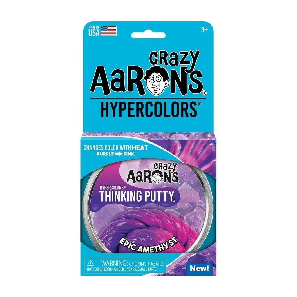 Crazy Aaron's Toys Hypercolors Thinking Putty - Epic Amethyst