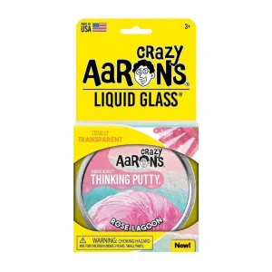 Crazy Aaron's Toys Liquid Glass Thinking Putty - Rose Lagoon