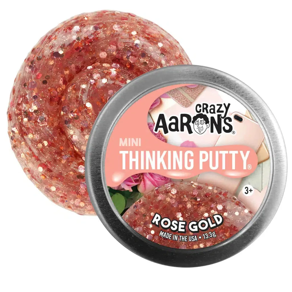 Crazy Aaron's Toys Mini Thinking Putty - Rose Gold