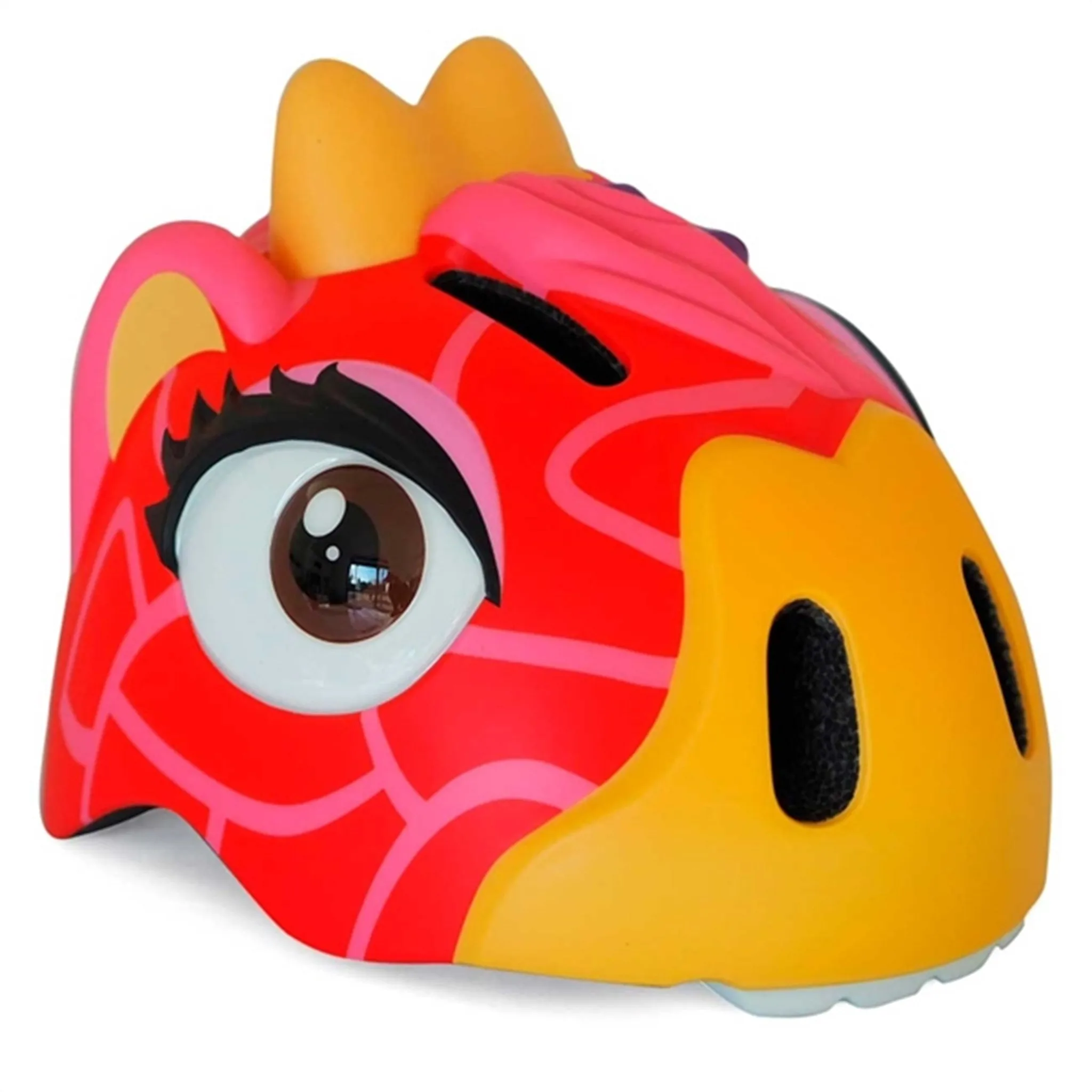 Crazy Safety Giraffe Bicycle Helmet Red