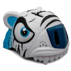 Crazy Safety Tiger Bicycle Helmet White