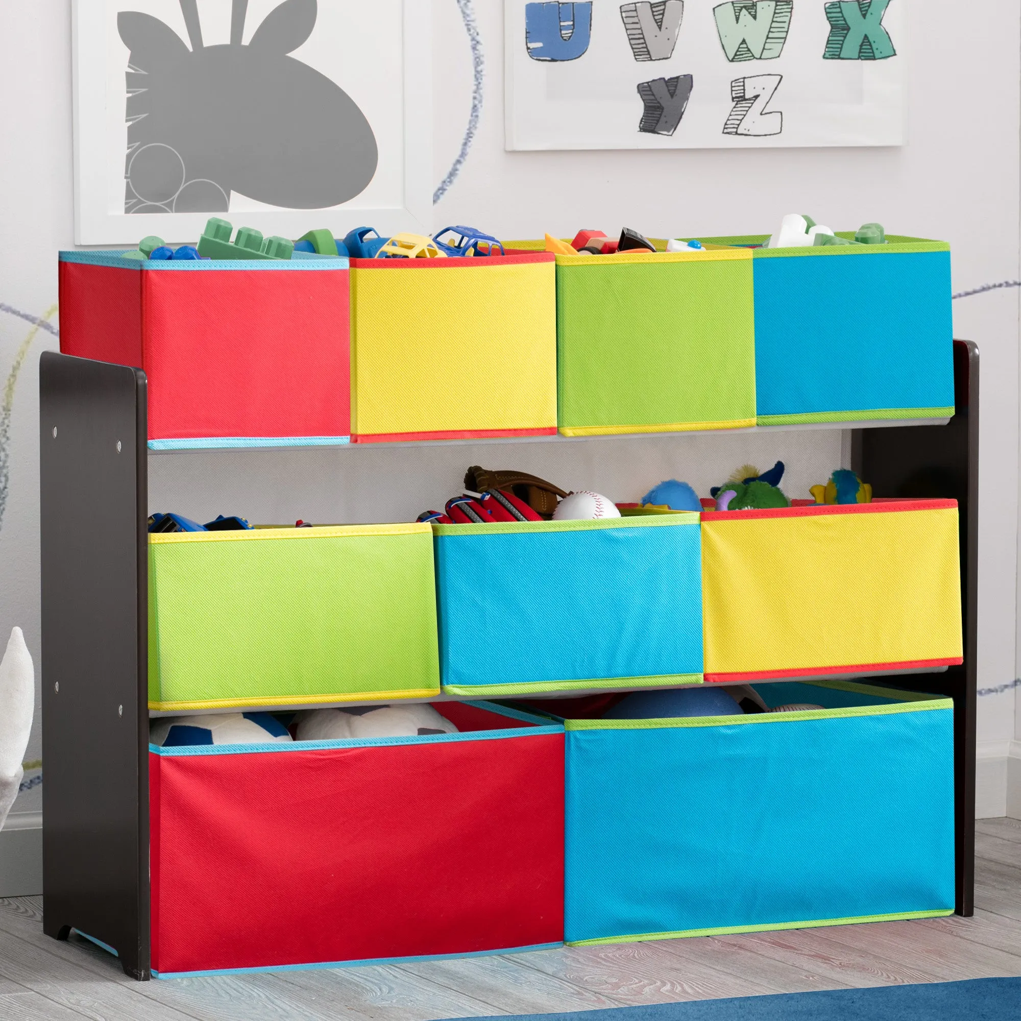 Deluxe Multi-Bin Toy Organizer with Storage Bins Babykids_Delta Children_Toy Storage & Bookshelves