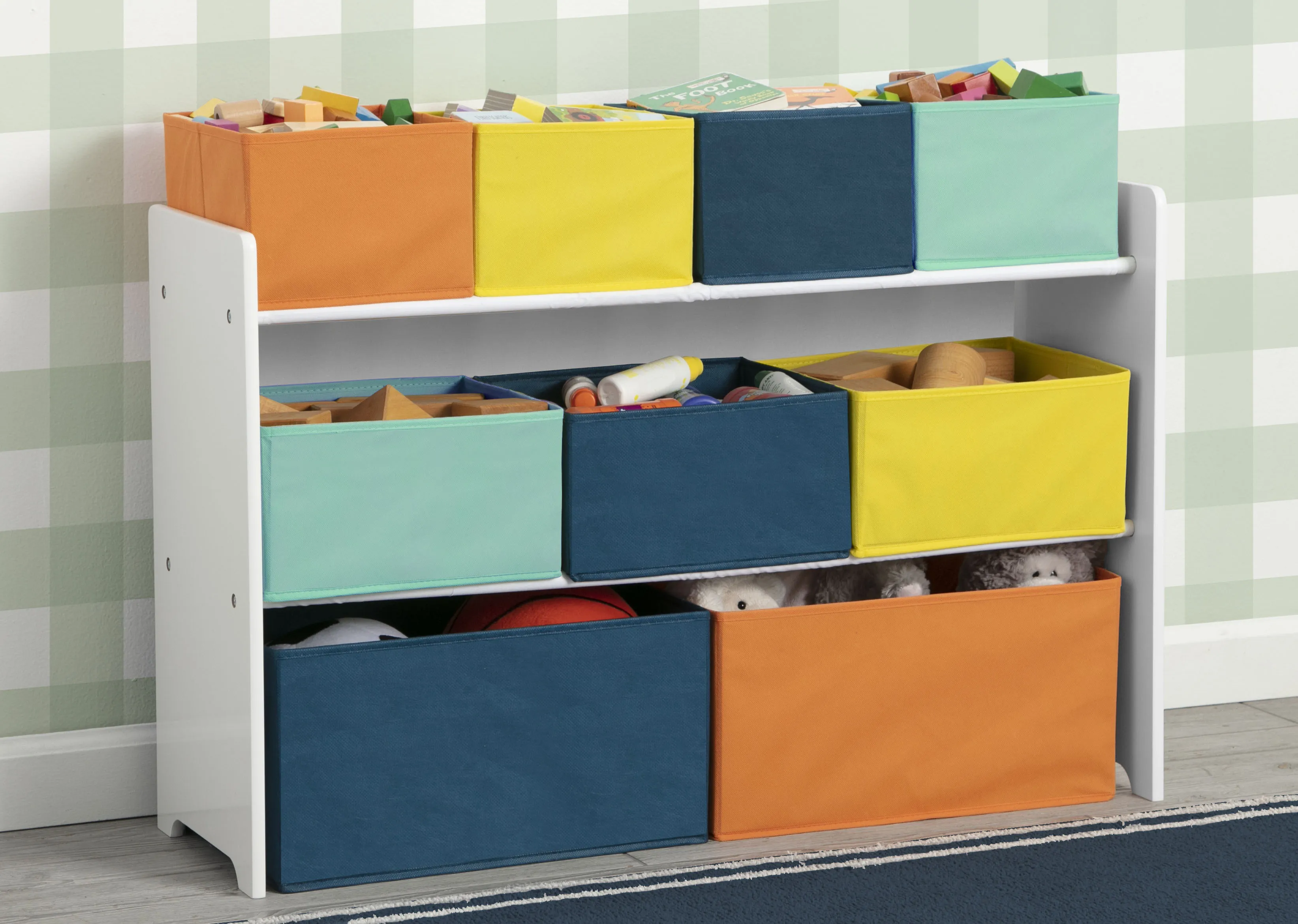 Deluxe Multi-Bin Toy Organizer with Storage Bins Babykids_Delta Children_Toy Storage & Bookshelves