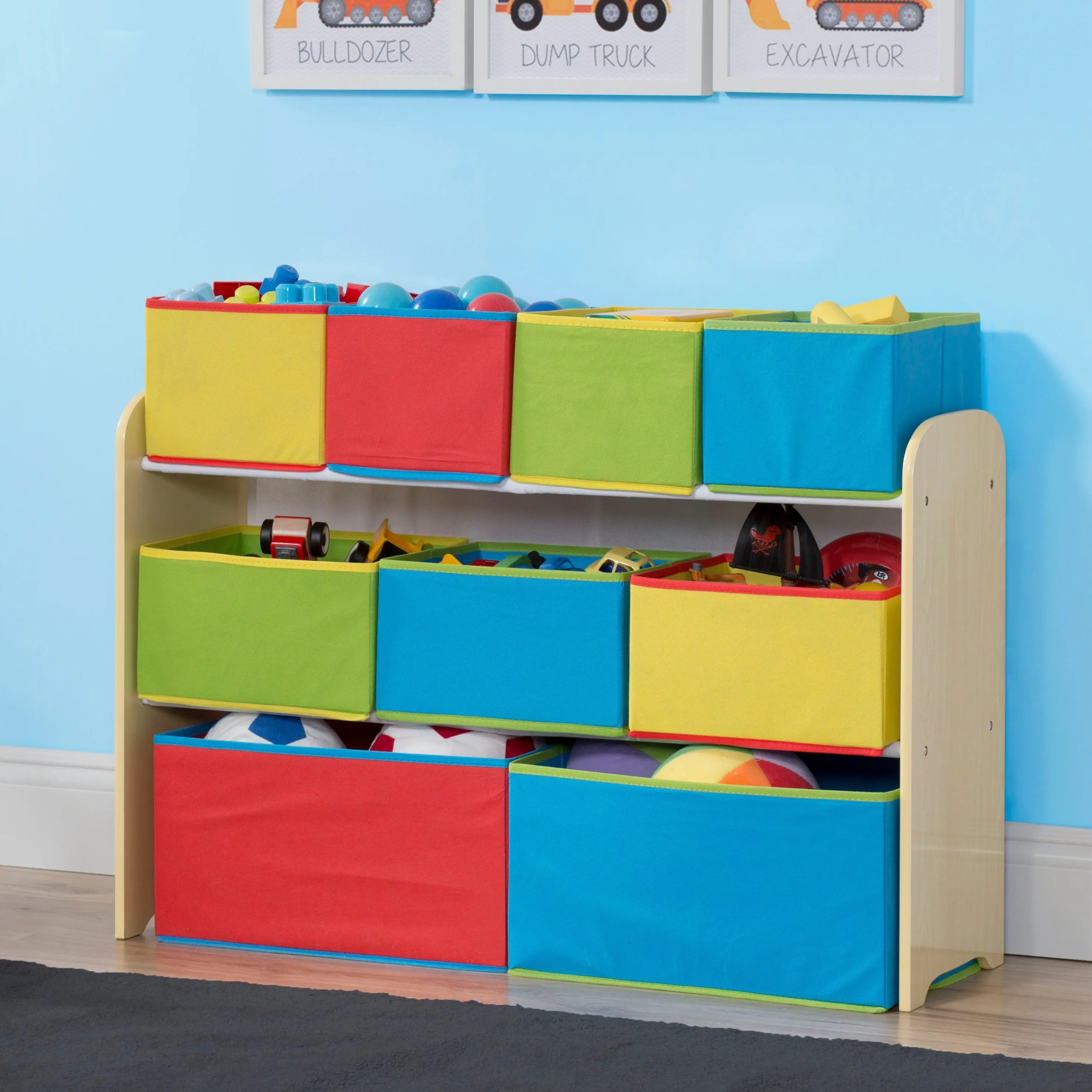 Deluxe Multi-Bin Toy Organizer with Storage Bins Babykids_Delta Children_Toy Storage & Bookshelves