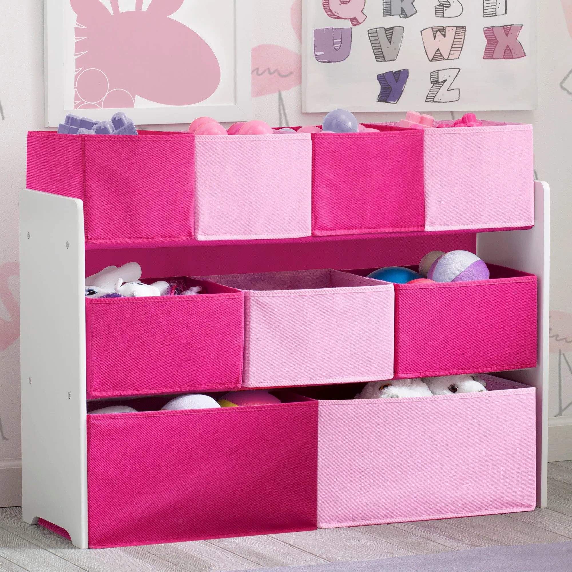 Deluxe Multi-Bin Toy Organizer with Storage Bins Babykids_Delta Children_Toy Storage & Bookshelves