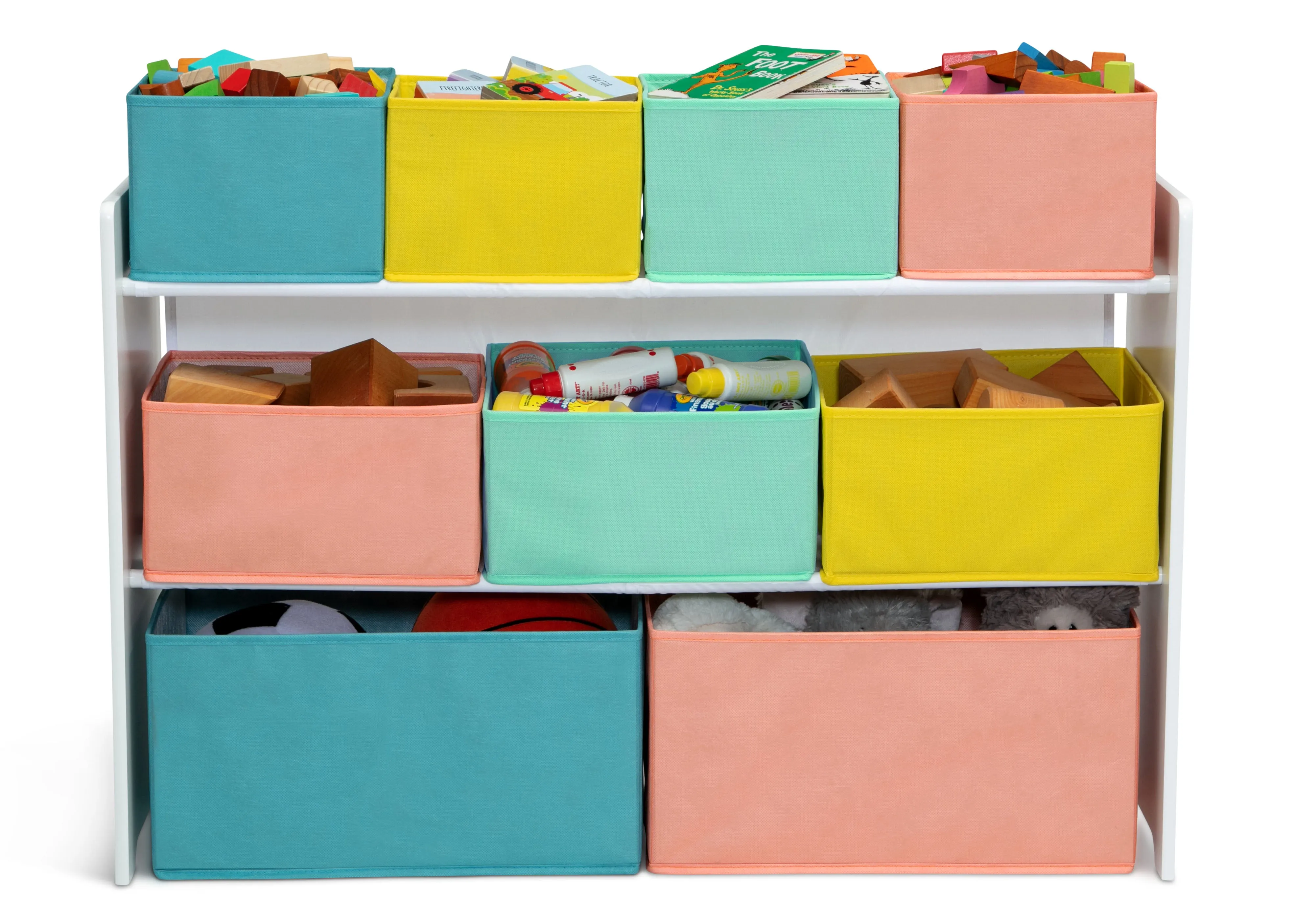 Deluxe Multi-Bin Toy Organizer with Storage Bins Babykids_Delta Children_Toy Storage & Bookshelves