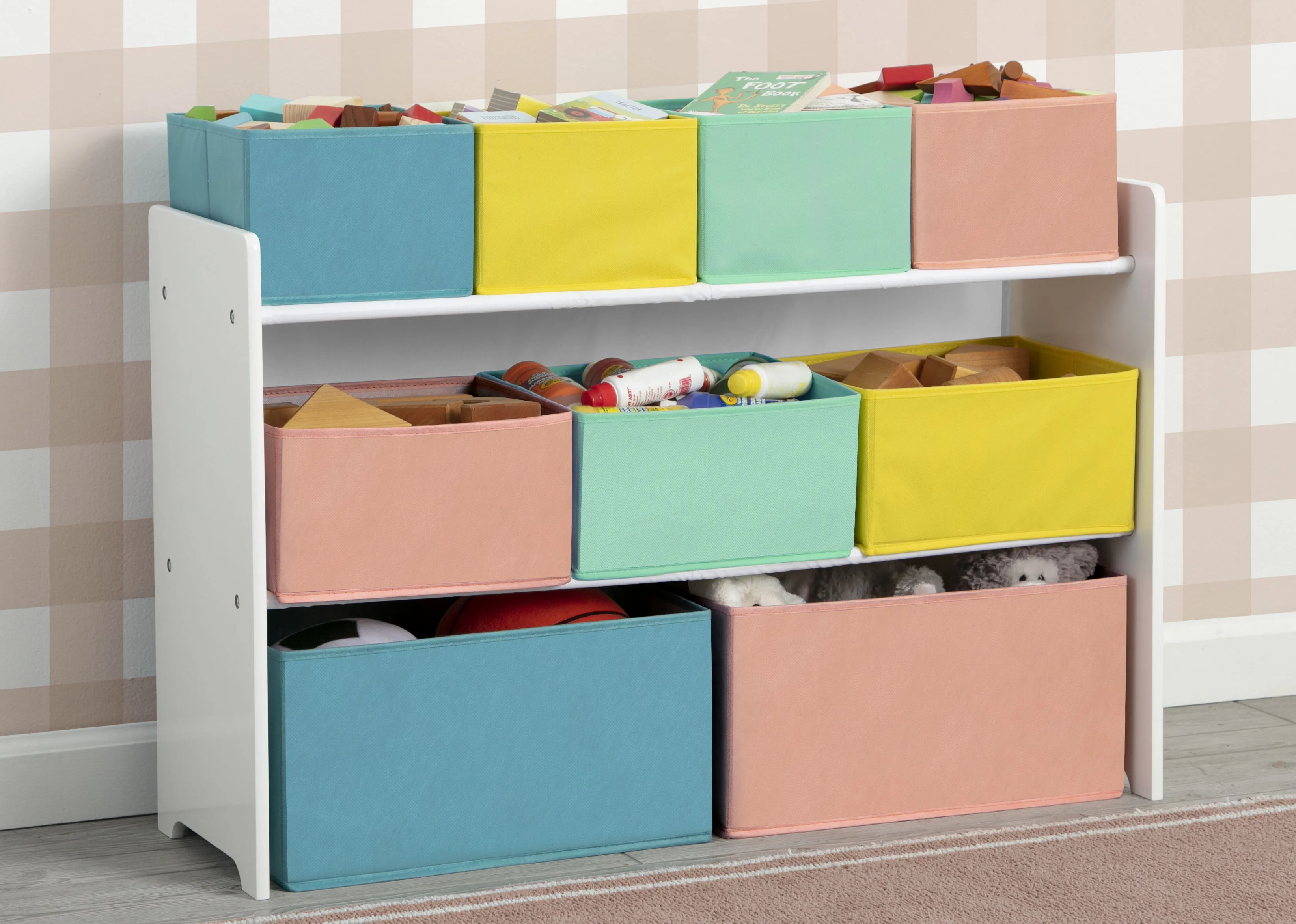 Deluxe Multi-Bin Toy Organizer with Storage Bins Babykids_Delta Children_Toy Storage & Bookshelves