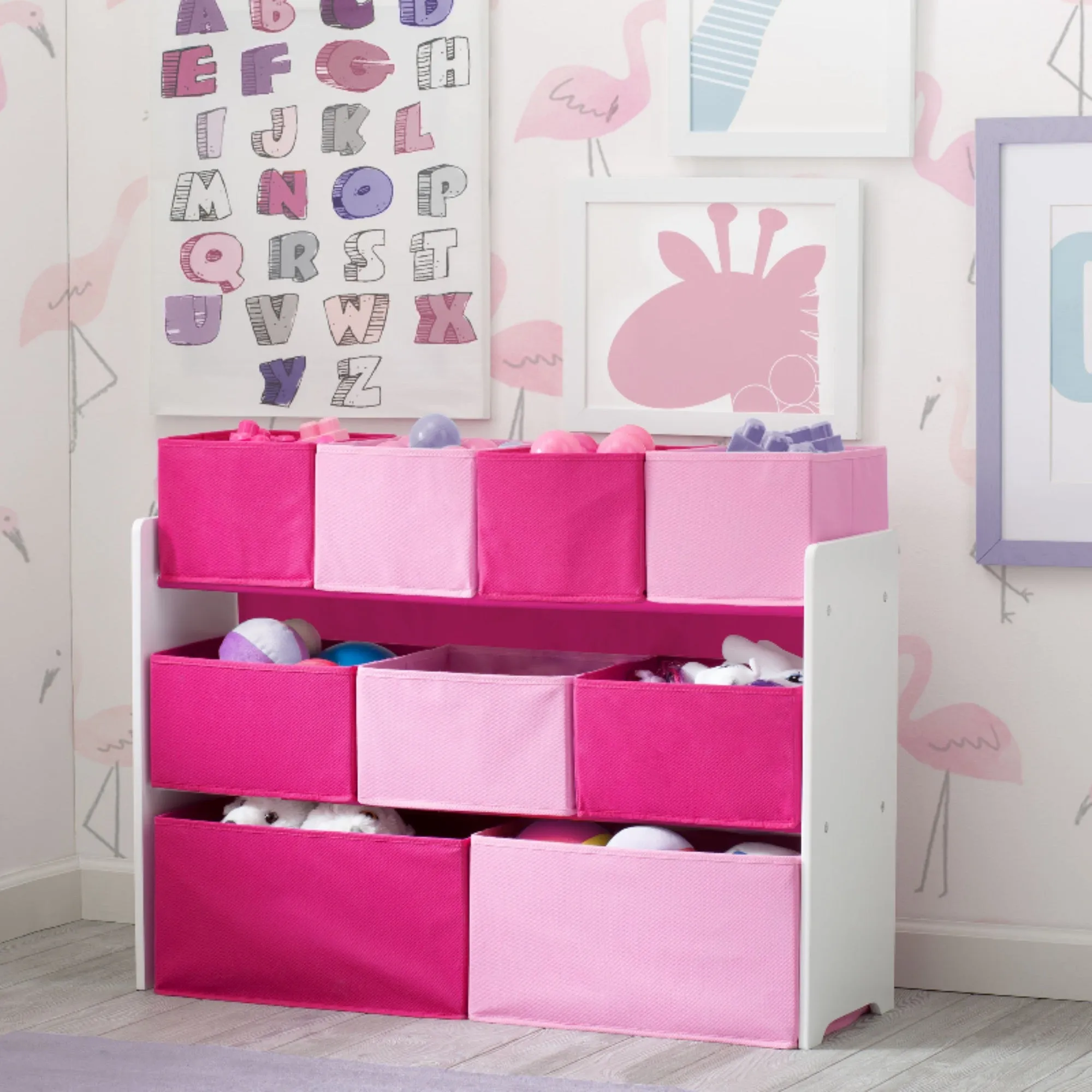 Deluxe Multi-Bin Toy Organizer with Storage Bins Babykids_Delta Children_Toy Storage & Bookshelves