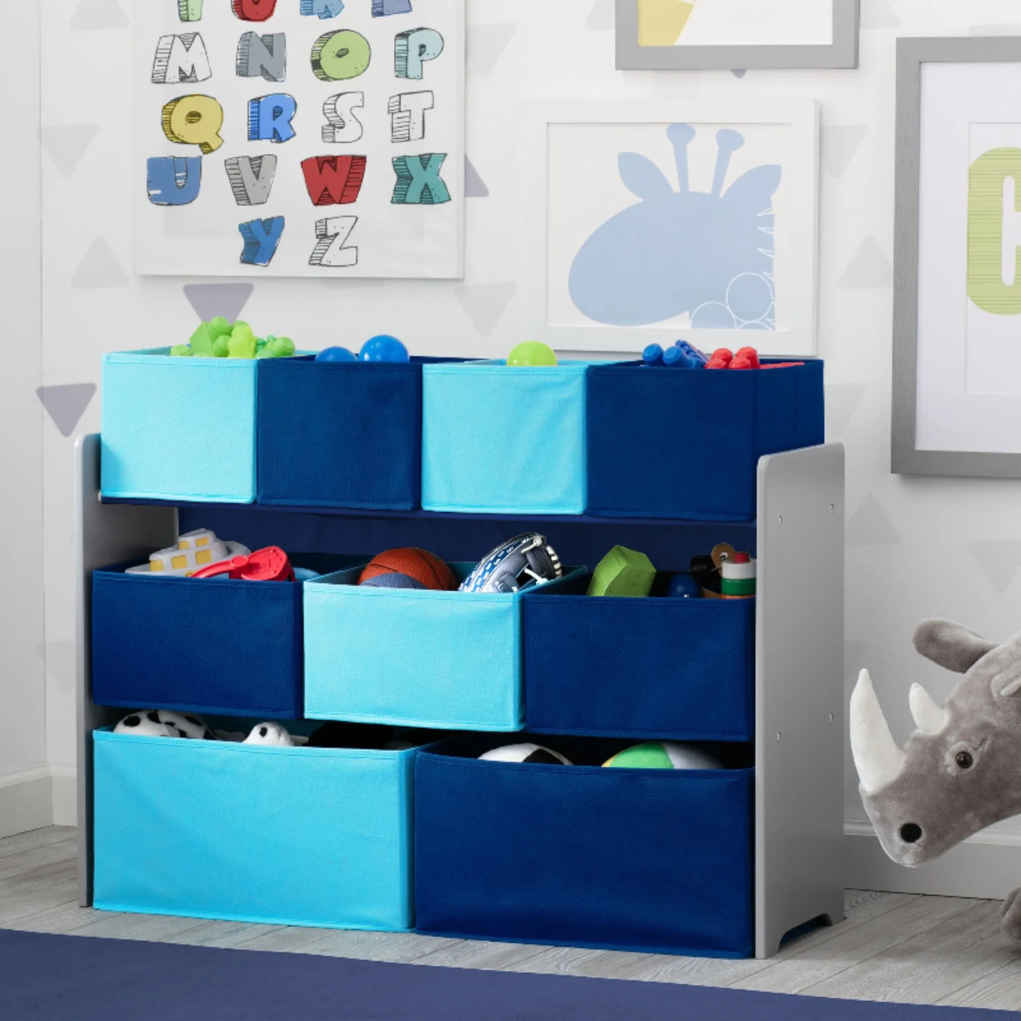 Deluxe Multi-Bin Toy Organizer with Storage Bins Babykids_Delta Children_Toy Storage & Bookshelves