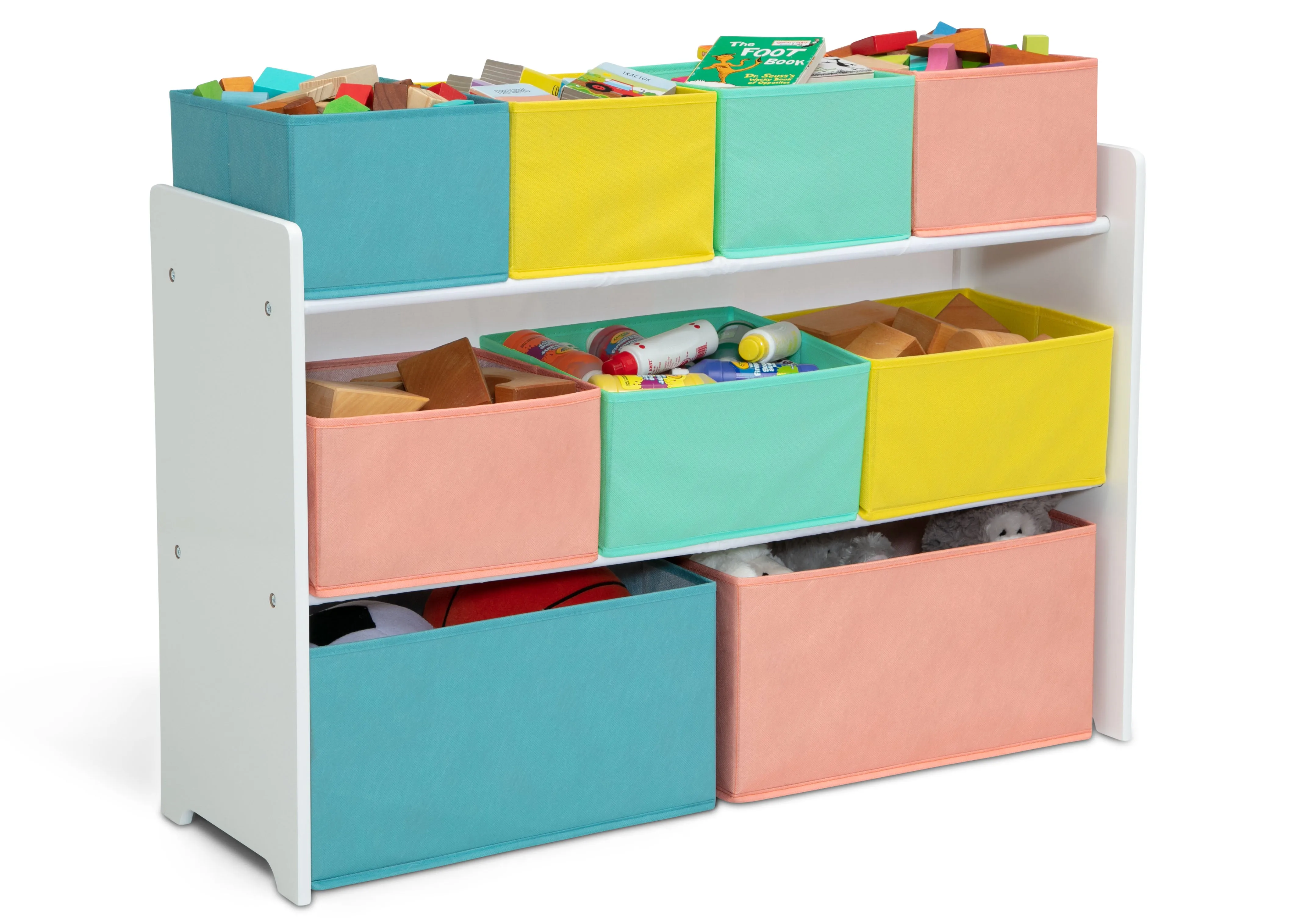 Deluxe Multi-Bin Toy Organizer with Storage Bins Babykids_Delta Children_Toy Storage & Bookshelves