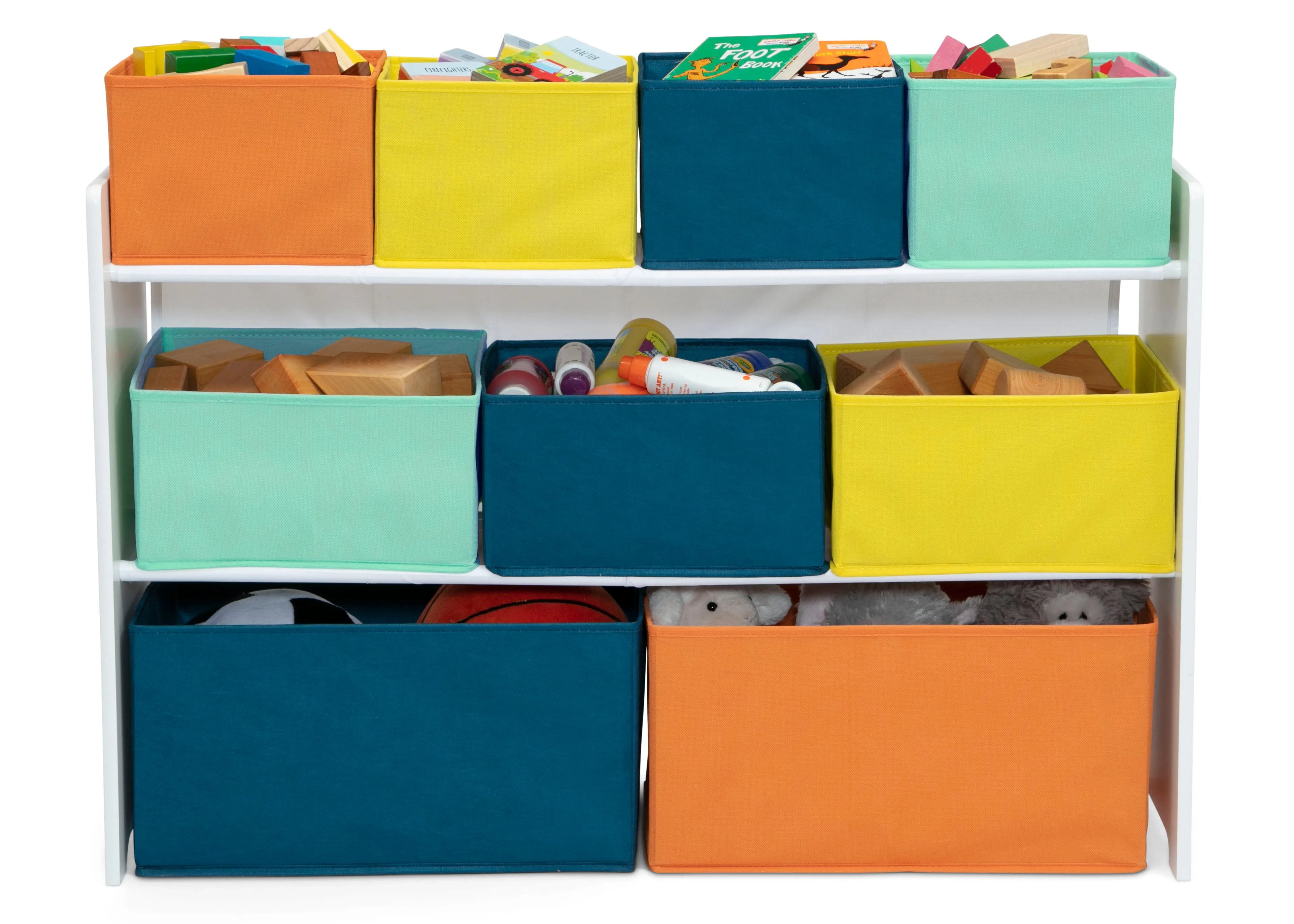 Deluxe Multi-Bin Toy Organizer with Storage Bins Babykids_Delta Children_Toy Storage & Bookshelves