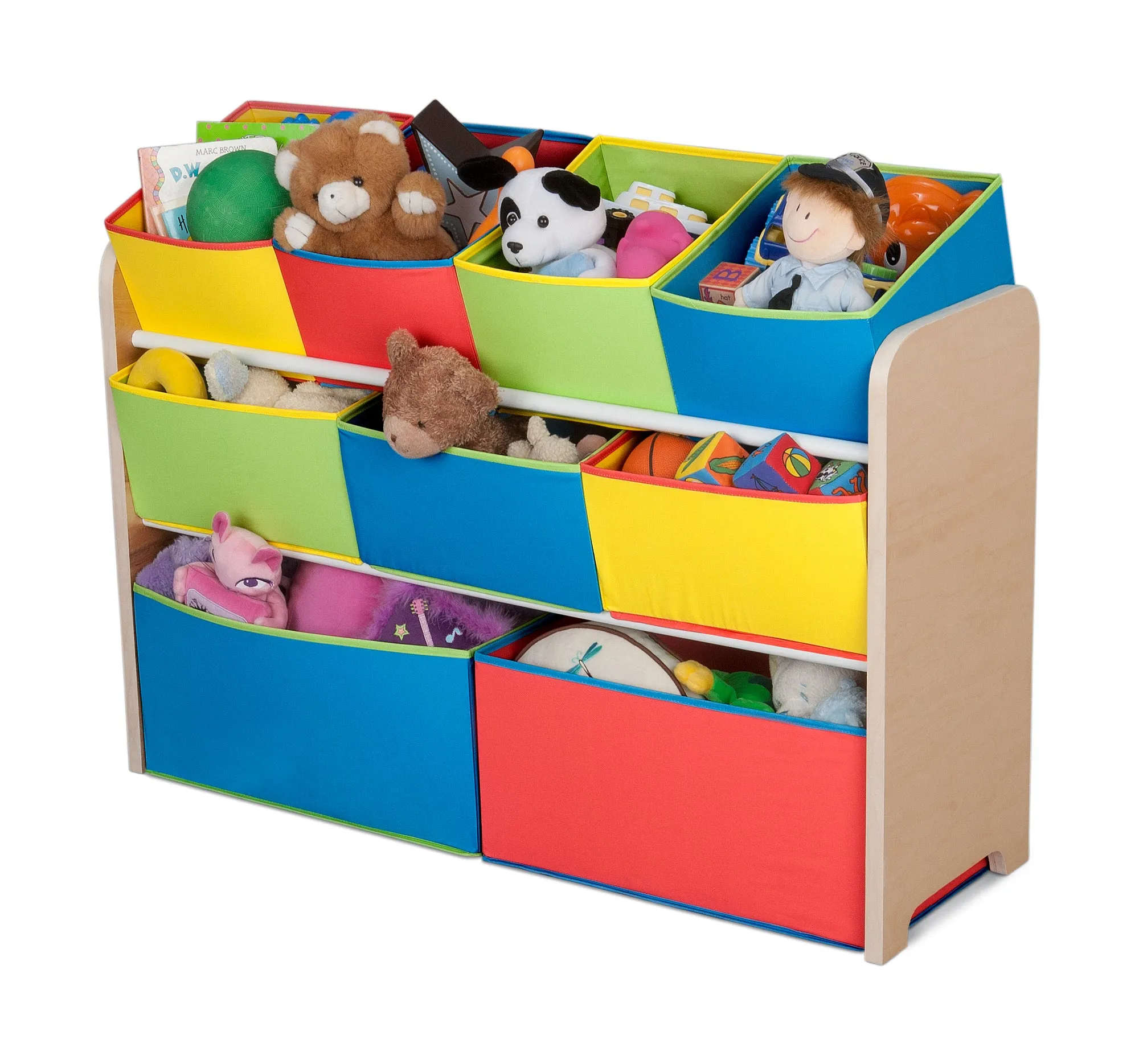 Deluxe Multi-Bin Toy Organizer with Storage Bins Babykids_Delta Children_Toy Storage & Bookshelves