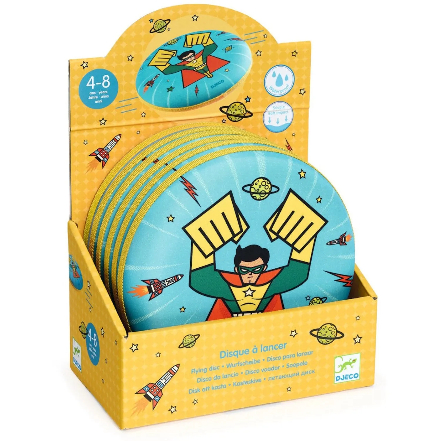 Djeco Frisbee, Superhelt