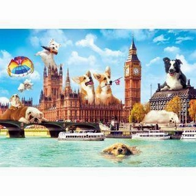 Dogs in London 1000 Piece Jigsaw Puzzle