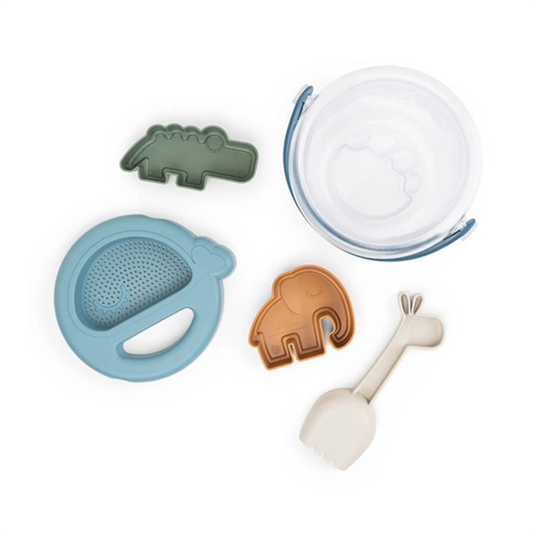 Done by Deer Sand Play Set 5 Pcs Deer Friends Blue Mix