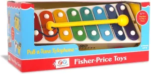 Fisher-Price Toys Basic Fun BFI1702 Fisher Price Classics Pull a Tune Xylophone EA, Multicolor