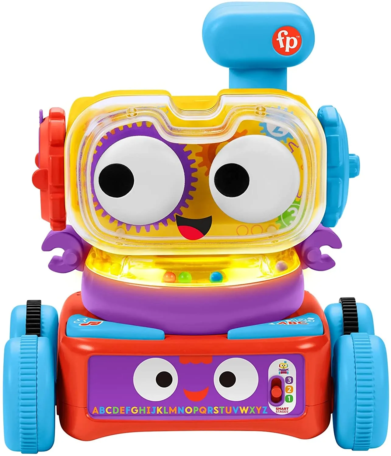 Fisher-Price Toys Fisher-Price 4-in-1 Ultimate Learning Bot, electronic activity toy with lights, music and educational content for infants and kids