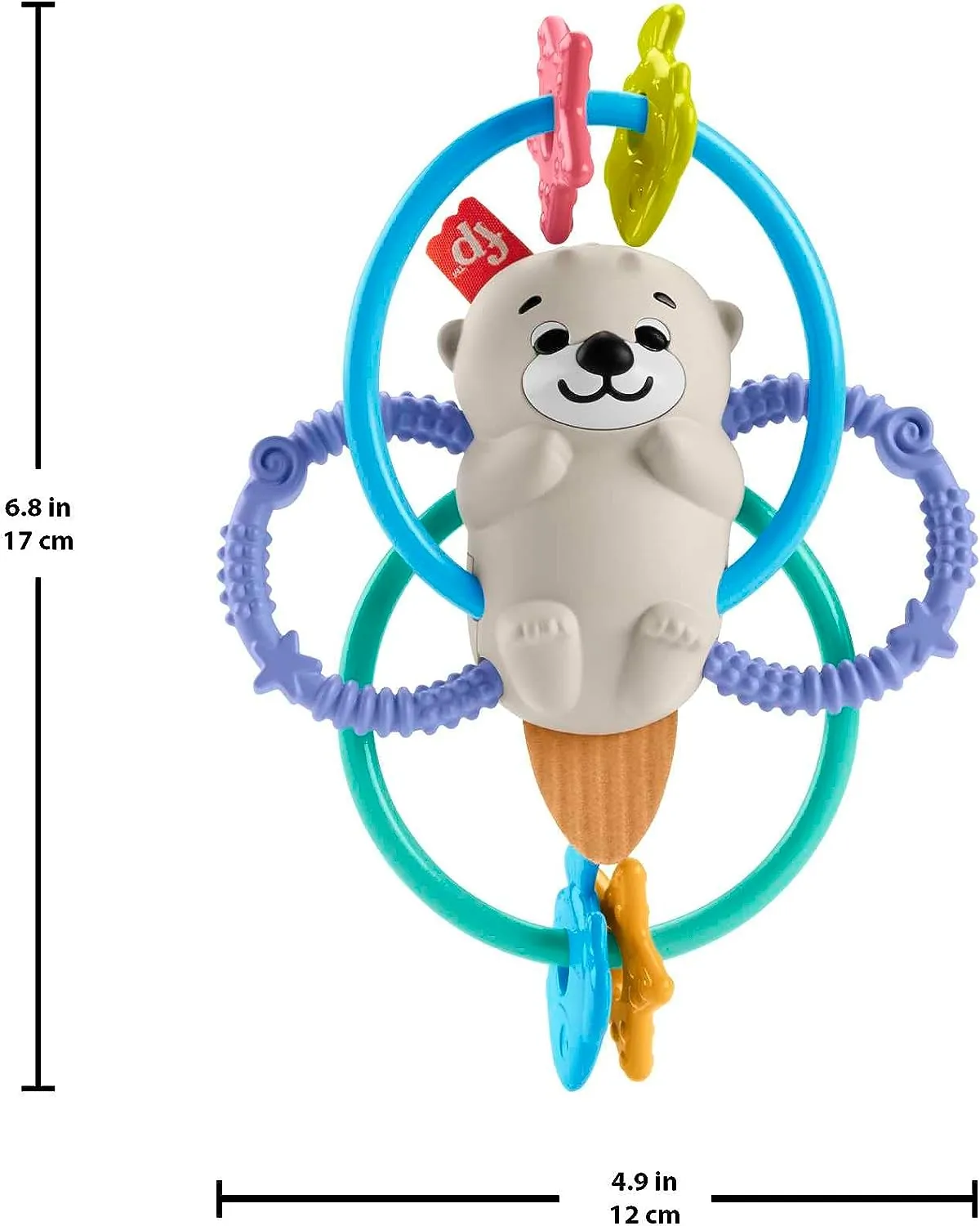 Fisher-Price Toys ?Fisher-Price Baby Rattle and BPA-Free Teething Toy with Flexible Rings