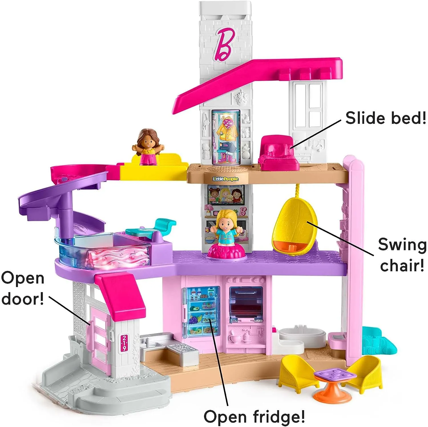 Fisher-Price Toys Fisher-Price ?Barbie Little DreamHouse Little People - Multilanguage, interactive playset