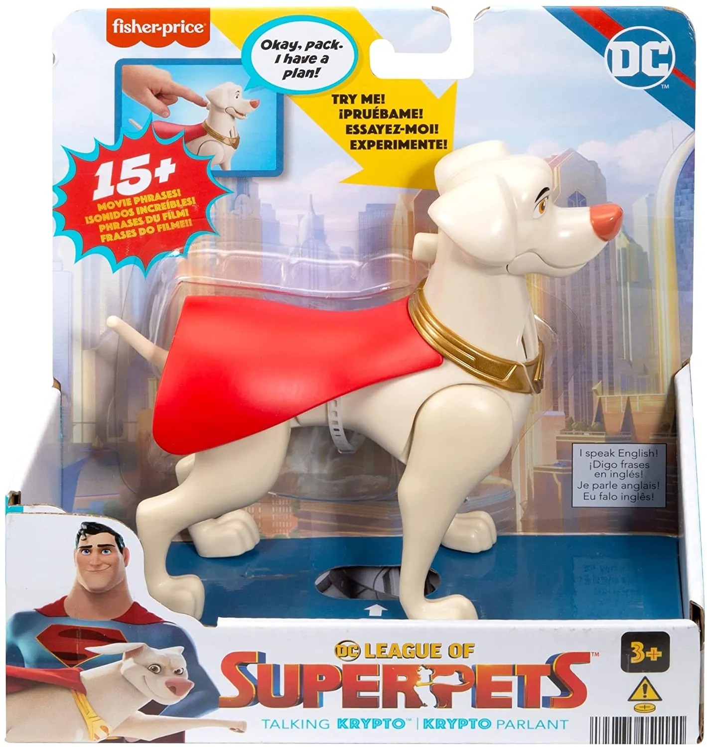 Fisher-Price Toys Fisher-Price DC League of Super-Pets Talking Krypto Figure