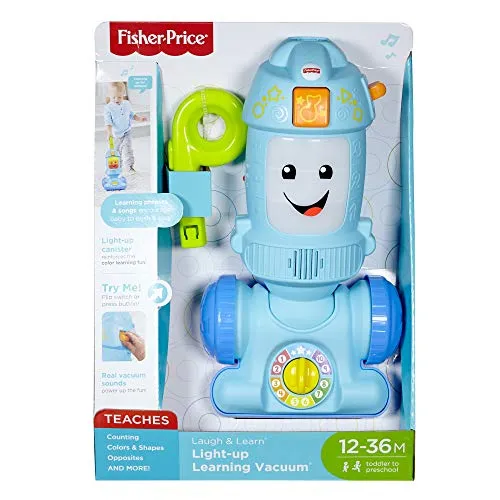 Fisher-Price Toys Fisher-Price FNR97 Laugh Light-up Learning Vacuum, Baby and Toddler Push Toy