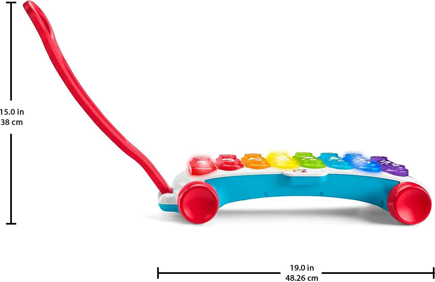 Fisher-Price Toys ?Fisher-Price Giant Light-Up Xylophone, pretend musical instrument electronic pull toy