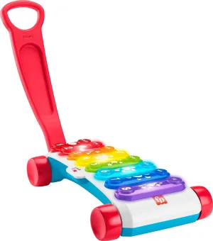 Fisher-Price Toys ?Fisher-Price Giant Light-Up Xylophone, pretend musical instrument electronic pull toy