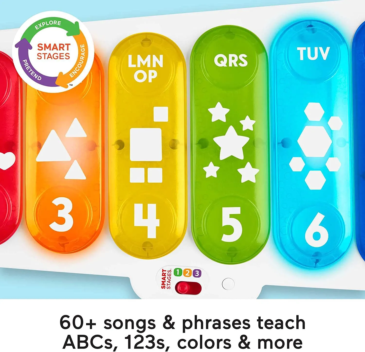 Fisher-Price Toys ?Fisher-Price Giant Light-Up Xylophone, pretend musical instrument electronic pull toy