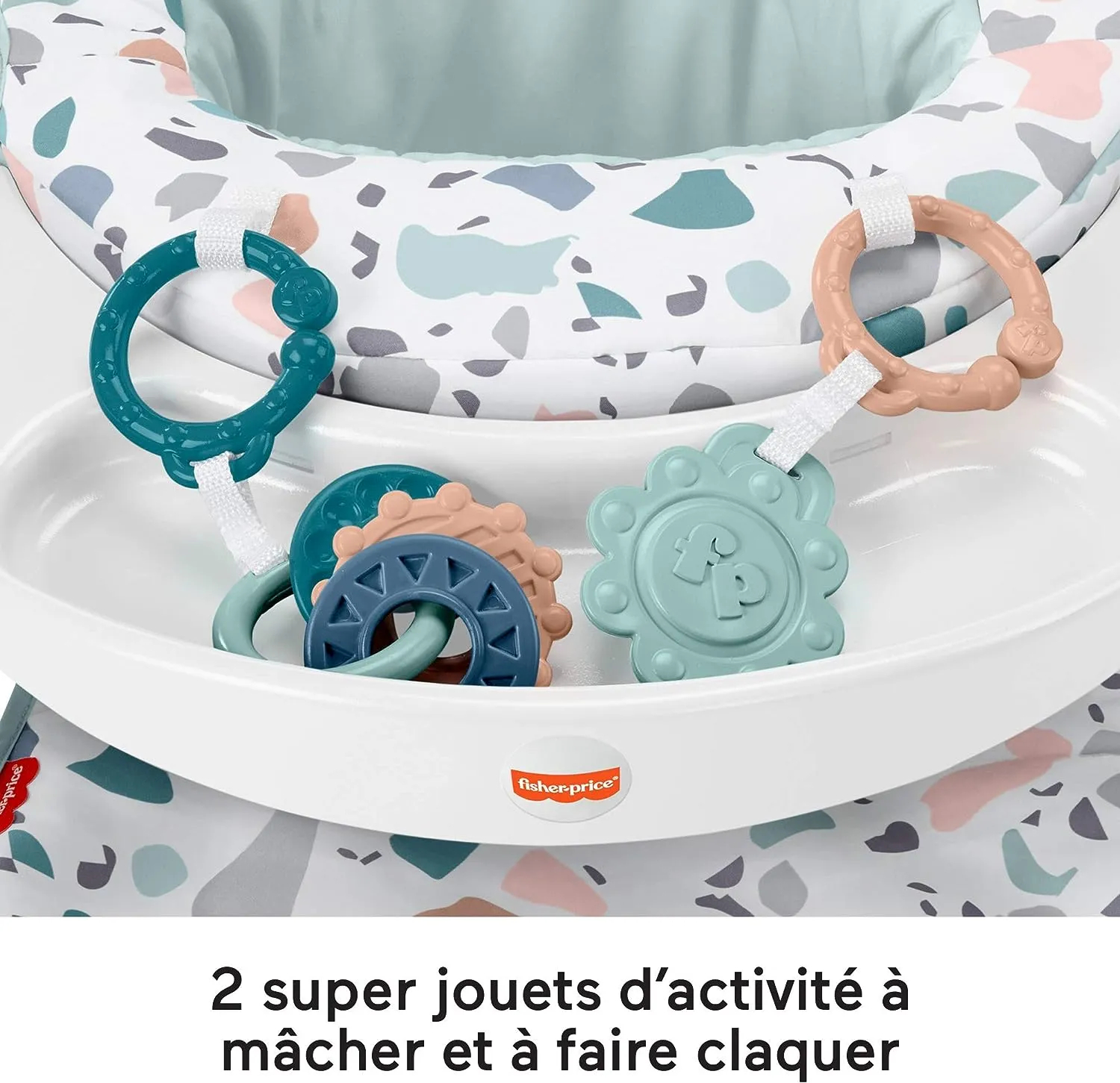 Fisher-Price Toys Fisher-Price HBD68 DLX Sit Me Up Floor Seat w/Tray and 2 Baby Toys