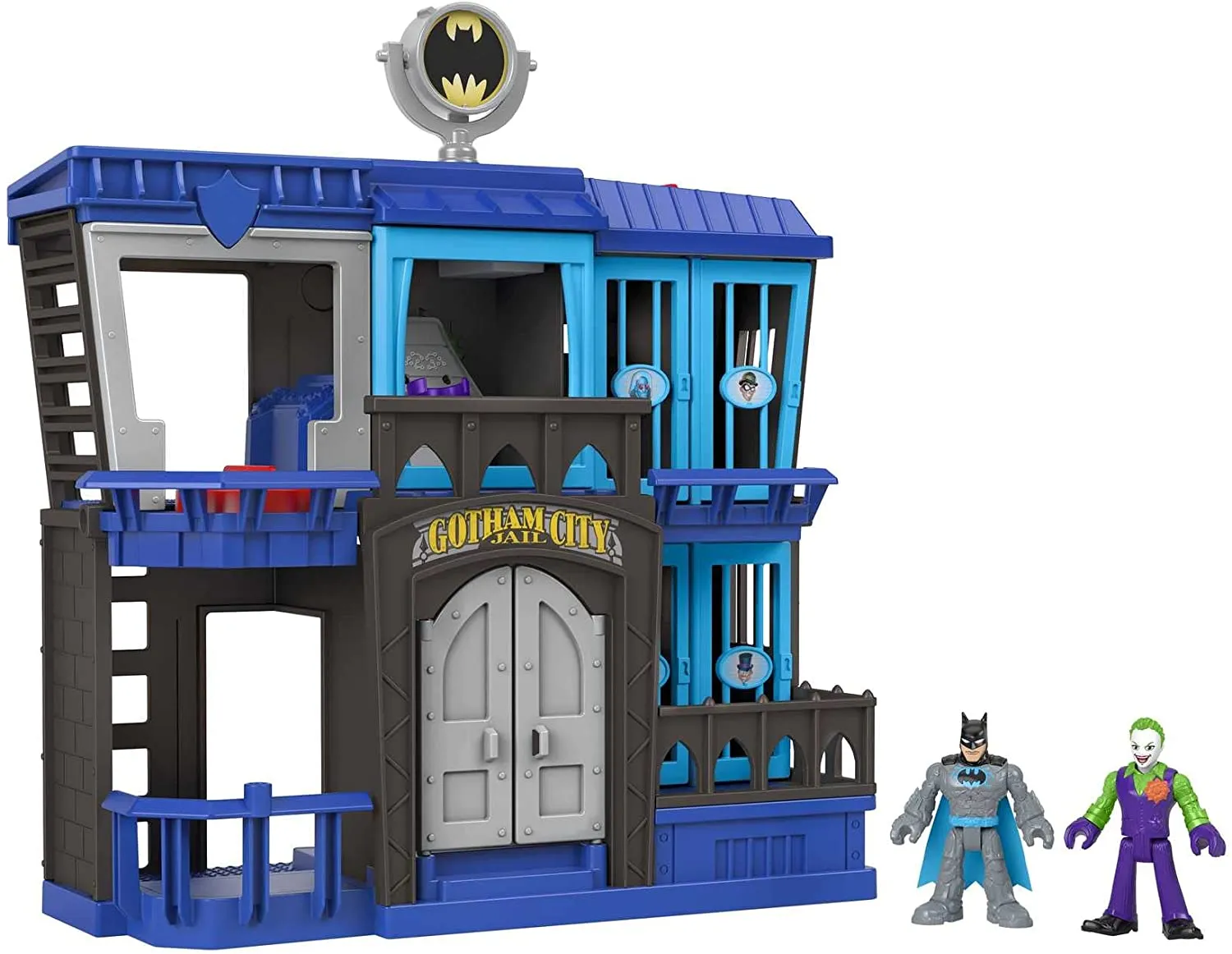 Fisher-Price Toys Fisher-Price Imaginext DC Super Friends Gotham City Jail Recharged, prison plays