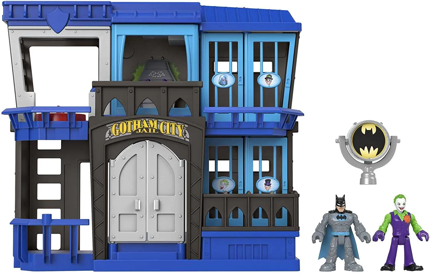 Fisher-Price Toys Fisher-Price Imaginext DC Super Friends Gotham City Jail Recharged, prison plays