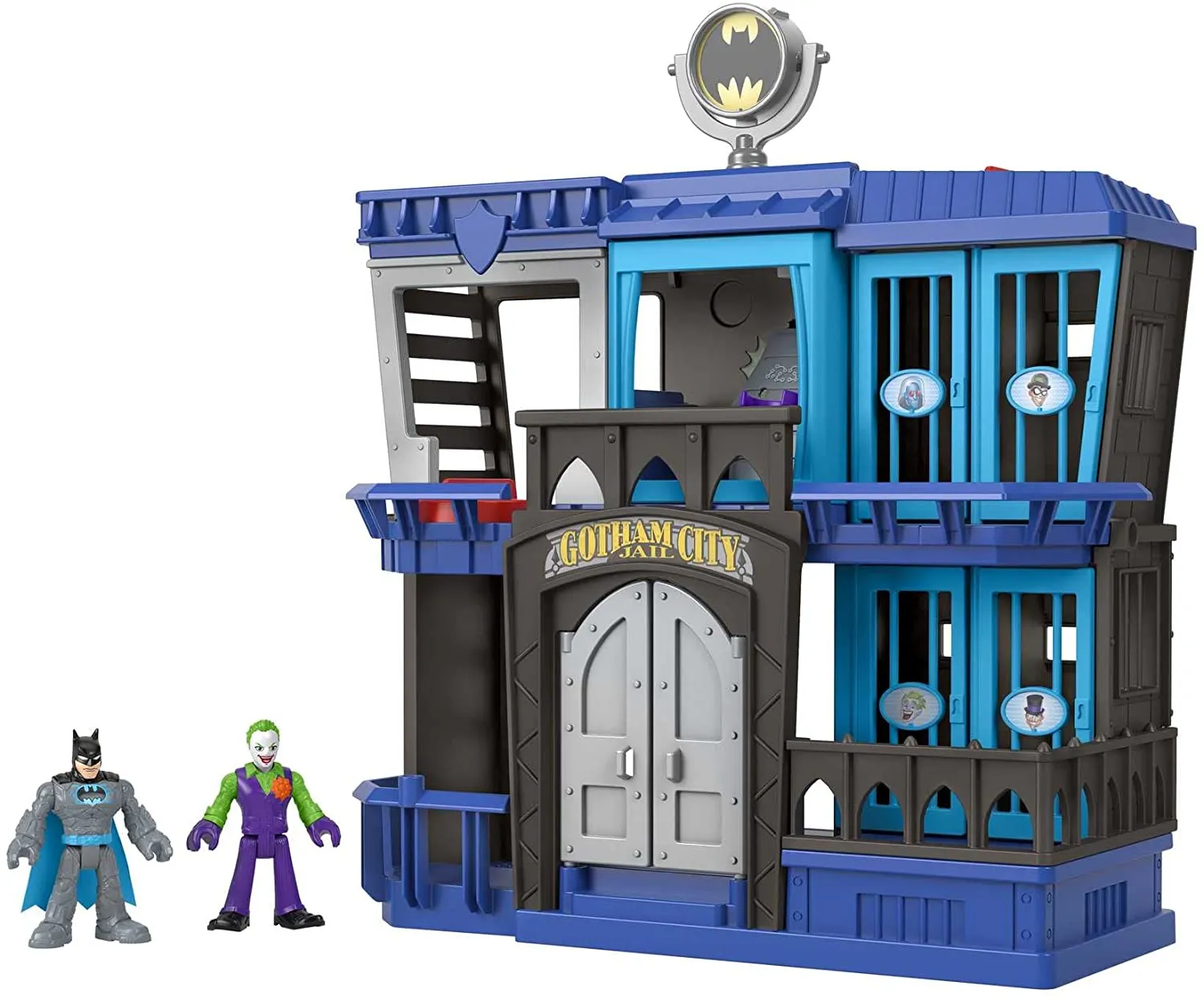 Fisher-Price Toys Fisher-Price Imaginext DC Super Friends Gotham City Jail Recharged, prison plays