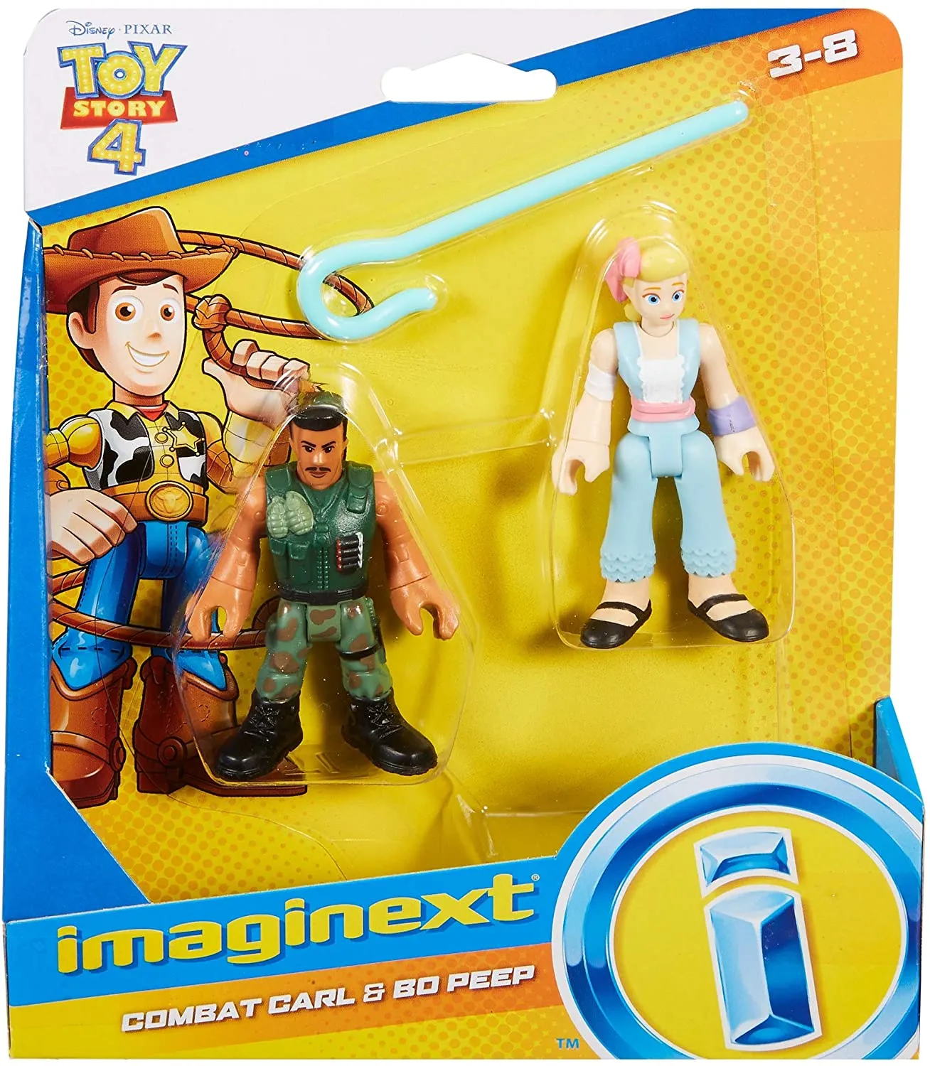 Fisher-Price Toys Fisher-Price Imaginext Disney Pixar Toy Story 4 Bo Peep & Combat Carl Mini-Figures