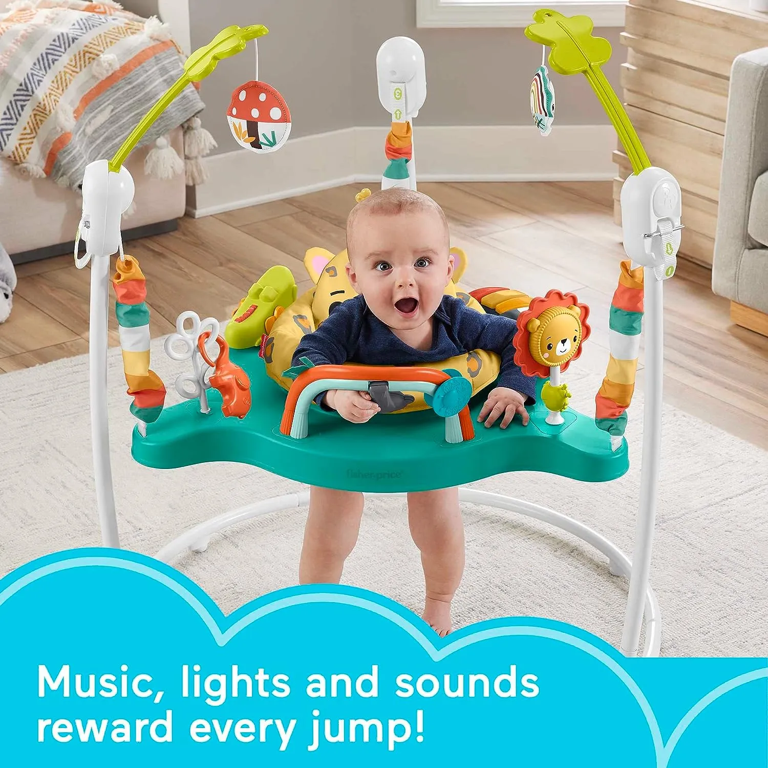 Fisher-Price Toys ?Fisher-Price Jumperoo Baby Activity Center with Lights Sounds and Music