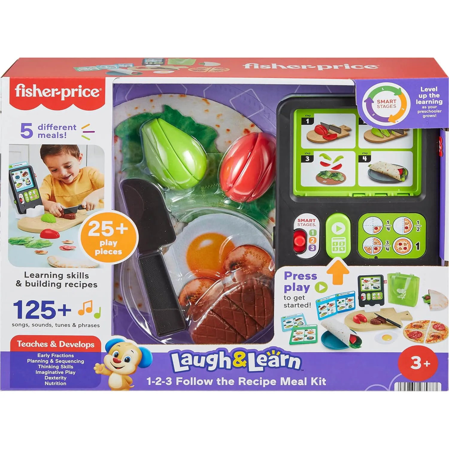 Fisher-Price Toys Fisher-Price Laugh & Learn 123 Follow The Recipe Meal Kit Playset