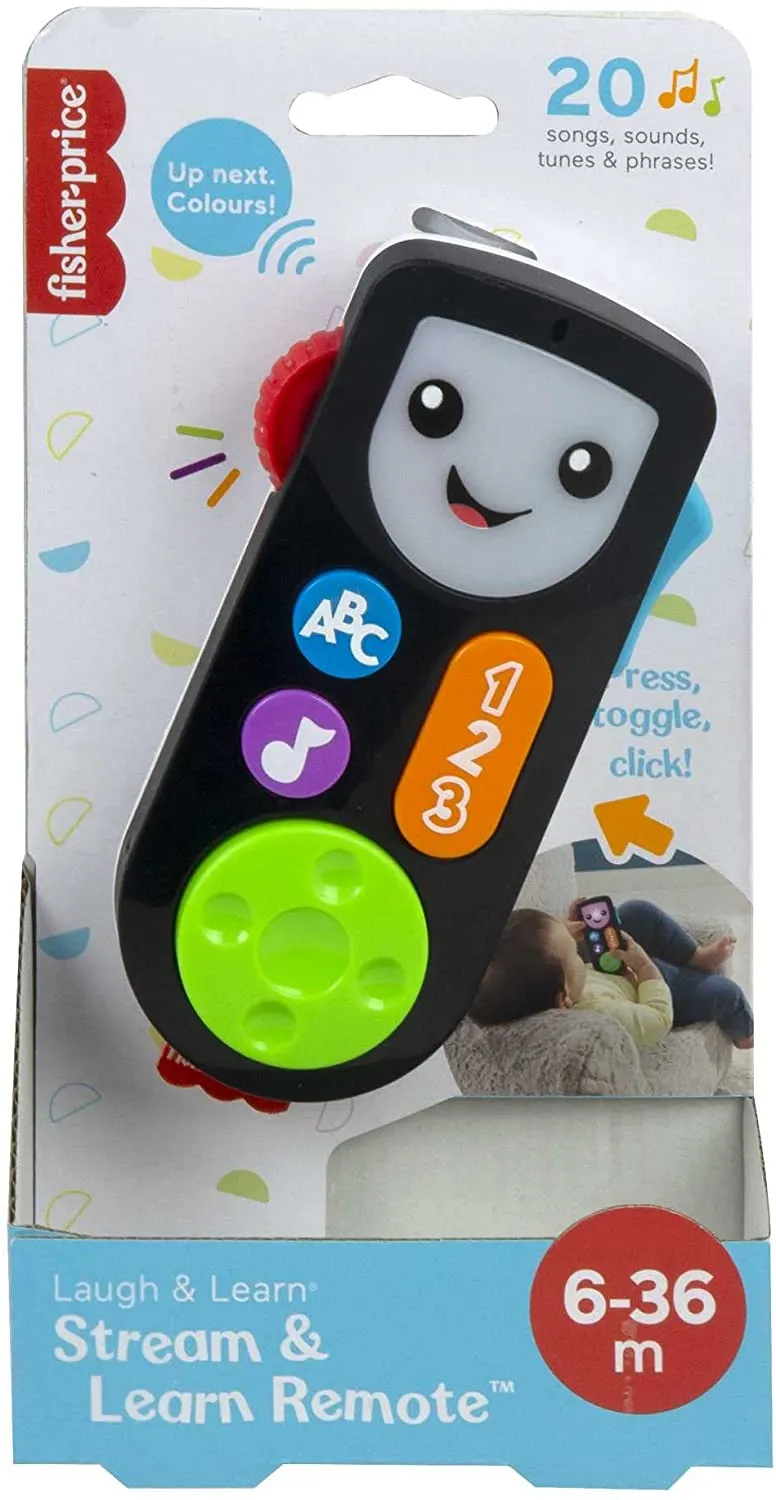 Fisher-Price Toys Fisher-Price Laugh & Learn Stream & Learn Remote - UK English Edition, electroni