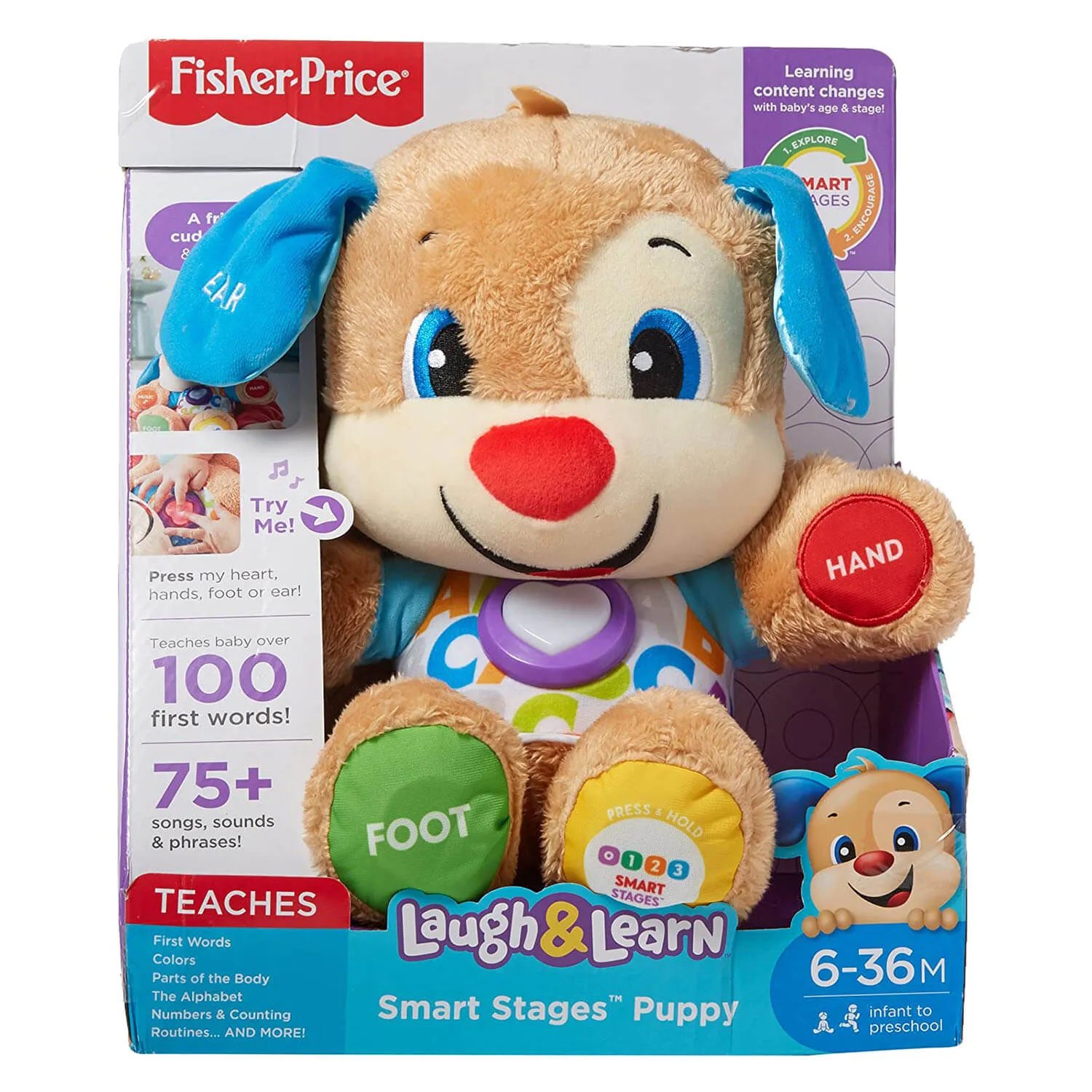 Fisher-Price Toys Fisher-Price Laugh and Learn Smart Stages Puppy Interactive Plush