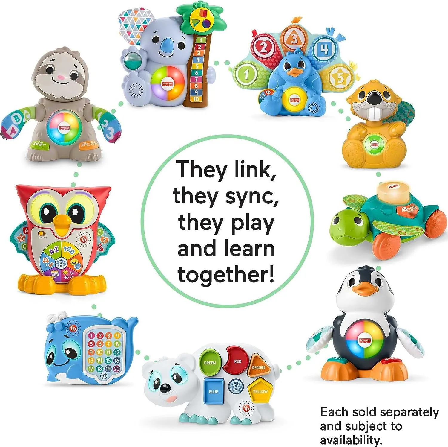 Fisher-Price Toys Fisher-Price Linkimals Learning Toy for Babies and Toddlers with Interactive Lights & Music